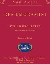 REMEMORAMINI Orchestra sheet music cover